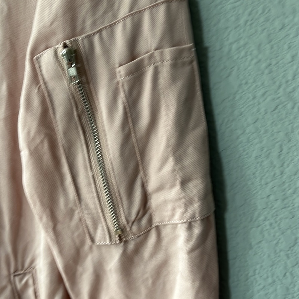 EUC Harlow & Graham lightweight women’s XS bomber jacket, dusty pink, li… - Picture 4 of 6